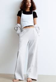 PULL&BEAR JOGGER - Pantalon de survêtement - light grey/gris