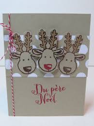 Carte De Noel Carte Des Fetes Carte De Noel Rustique Renne Du Pere Noel Stampin Up De La Boutique Lamainalacarte Sur Ets Christmas Cards Stampin Up Cards