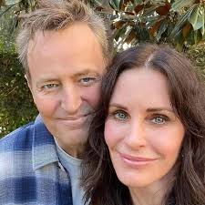 Matthew Perry and Courteney Cox, 2019.