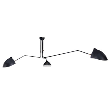 Mid Century 3 Arm Ceiling Light Black Ceiling Lights Modern Decor Lighting Contemporary Light Fixtures
