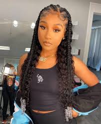 Separate your hair into four or more sections. How To Do Feed In Braids With A Quick Weave Or Sew In Curly Human Hair