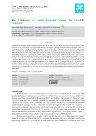 Diperbarui 18 agu 2021, 11:20 wib. Pdf The Challenges Of Online Learning During The Covid 19 Pandemic