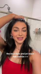 Jet Black Hair Transformation: Best Hair Colour for Blue Eyes