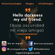 I Ve Come To Talk With You Again The Sounds Of Silence De Paul Simon Cual Es Tu Cancion Favorita En Ingles Spanish Vocabulary Vocabulary Learning Spanish