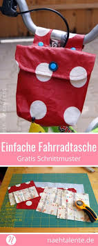Einfache Fahrradtasche Fur Kinder Nahen Nahtalente Babywalkerstricken Einfache Fahrra Bicycle Bag Oil Cloth Easy Sewing