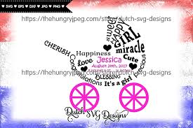 Download Baby Girl Pram Svg Baby Girl Cut File Pram Cut File Baby Girl Pram By Dutch Svg Designs Thehungryjpeg Com