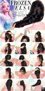 Disney Frozen Hairstyle Elsa Hair Tutorial Video Reinvented Elsa Hair Hair Styles Fishtail French Braid