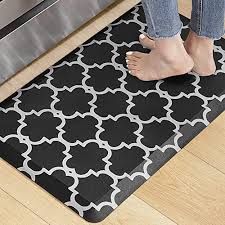 KOKHUB Extra Cushioned Kitchen Mat, Anti Fatigue Waterproof Kitchen Rugs,  Ergonomic Comfort Standing Desk Mat, Kitchen Floor Mat with Non-Skid &  Washable PVC for Home, Office, Sink, 17.3