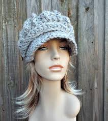 Chunky Crochet Hat, Womens Hat, Mens Hat, Newsboy Hat, Winter Hat, Crochet  Cap, Oversized Newsboy Cap, Marble Grey