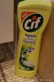Чистящее средство Cif Cream с активными микрогранулами - «Крем Gif с  микрокристалами. » | отзывы