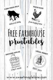 4 New Free Farmhouse Printables Sweet Maple Lane Farmhouse Printables Farmhouse Printables Free Kitchen Printables