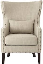 Home Decorators Collection Bentley Birch Neutral Upholstered Arm Chair 9434700230 The Home Depot Upholstered Accent Chairs Living Room Upholstered Chairs Upholstered Chairs