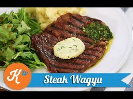 Slice misuji wagyu diambil dari sapi wagyu australia, dengan tingkat . Resep Steak Wagyu Wagyu Steak With Chimichurri Sauce Recipe Video Yuda Bustara Youtube