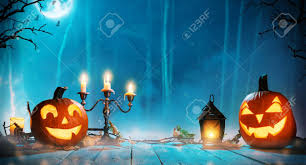 View, comment, download and edit halloween scary pumpkin minecraft skins. Spooky Halloween Pumpkins In Forest Scary Halloween Background Stock Photo Picture And Royalty Free Image Image 110567047