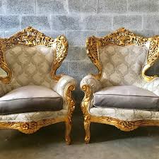 1900s Vintage Italian Rococo Style Chairs A Pair In 2020 Antique Chairs Makeover Rococo Style Chair