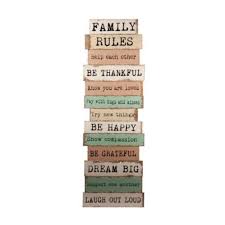 Maybe you would like to learn more about one of these? Long Wooden Family Rules Sign Wall Decor Home Decor The Atrium
