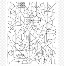 Primary, secondary, and tertiary colors. Difficult Color By Number Coloring Pages Png Image With Transparent Background Toppng