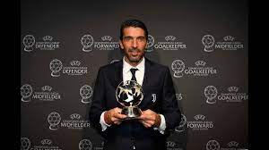 The uefa men's player of the year award (previously known as the uefa best player in europe award) is an association football award given to the footballer playing for a men's football club in europe that is considered the best in the previous season of both club and national team competition. Buffon S Big Day At The Uefa Awards Ceremony Youtube
