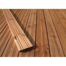 Terrassendiele Geriffelt Braun Druckimpragniert 14 4 Cm X 2 7 Cm X 200 Cm Kaufen Bei Obi Terrassendielen Impragnieren Terrasse Holz