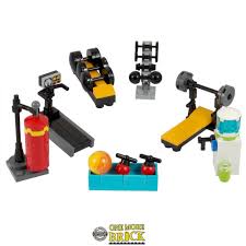 Lego Gym Comprenant Tapis Roulant Banc De Musculation Fontaine A Eau 122 Pieces Ebay Lego Idees Lego Meubles De Lego
