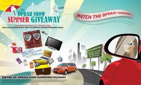 7 days of summer giveaways for creative families. Adeevee Only Selected Creativity The Oprah Winfrey Show Tv Show Oprah S Summer Giveaway Sweepstakes