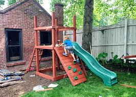 This is a compact set that fits perfectly a small space. Sweet Small Yard Swing Set Solution Backyard Swing Sets Swing Set Diy Yard Swing