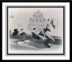 Find ecards with images of birthday cakes, balloons, and more. Mickey Mouse And Goofy Happy Birthday Lobby Card Publicity Still Walt Disney At Amazon S Entertainment Collectibles Store