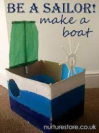 Cathy Nurturestore Co Uk Pirate Activities Cardboard Box Boats Pirate Crafts