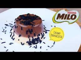 Milo Creamy Panna Cotta Negosyo Recipe Youtube Milo Recipe Recipes Desserts