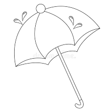 Letter u coloring pages > u is for umbrella coloring page. Umbrella Coloring Page For Kids Stock Vector Illustration Of Umbrella Page 126766543