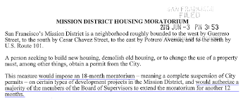 Find out all about moratorium : Housing Moratorium Related Articles On Socketsite