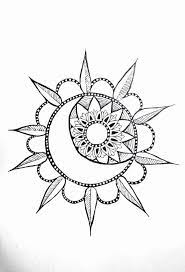 Sun And Moon Mandala Mandala Tattoo Sun And Moon Drawings Tattoos
