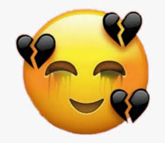 Pin on mercy emoji wallpaper emoji wallpaper iphone cartoon wallpaper. Emoji Iphone Cry Black Tumblr Beautiful Sad Broken Heart Emoji Hd Png Download Kindpng
