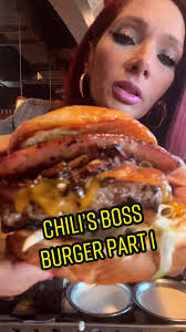 Eating Chili’s Boss burger and sweet potato fries mukbang part 1 #foryou  #foryoupage #fyp #latynaeats #mukbang #eating #eatingshow #eatingsounds  #chilisrestaurant #foodtiktok #burger #tiktokfood ...