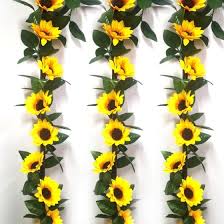 Bulk flower medley, yellow 124 stems; Shop Artificial Flowers Vine Simulation Flower Cane Sunflower Cane Sunflower Rattan Home Flowers Decoration Wholesale Online From Best Artificial Plants On Jd Com Global Site Joybuy Com