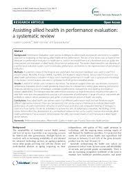 Manajemen menengah (kepala unit pelayanan atau supervisor). Pdf Assisting Allied Health In Performance Evaluation A Systematic Review