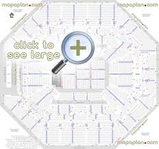 At T Center Seat Row Numbers Detailed Seating Chart San