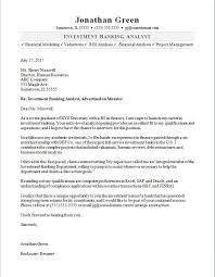 Cover Letter Template Investment Banking Resume Examples Investment Banking Investing Finance Jobs