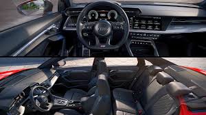 Only thing i don't understand is that the my golf has felt lined door bins and it really added to the interior and stops things ratteling in them , but the a3 has plastic ones. 2021 Audi S3 Sedan Interior Inside
