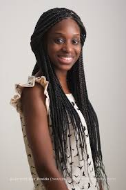 The bold triangle parted box braids is one of the natural braided hairstyles. August 2012 Beautiful Box Braids