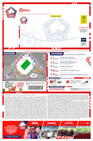 Billetterie Pensez A Imprimer Vos E Billets Ou Basculez Sur Le M Billet Lille Losc