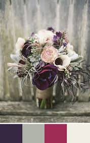 Dark rose & green rose & hydrangea bouquet 5 Dark Purple Color Palettes For Your Wedding Day Purple Wedding Bouquets Flower Bouquet Wedding Anemone Bouquet