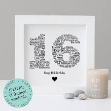 Choose a funny message for your son or grandson, or perhaps sweet sentiments for your daughter or granddaughter. Personalised 16th Birthday Gift Word Art Printable Gift Framed Pr Birthday Gifts For Best Friend Best Friend Birthday 18th Birthday Gifts For Best Friend