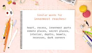 I grew up in very small towns in eastern montana, as few as a couple of. Innermost Reaches Synonyms That Belongs To Phrases
