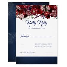 Navy Blue And Burgundy Red Wedding Rsvp Zazzle Com Burgundy Red Wedding Rsvp Wedding Cards Wedding Response Cards