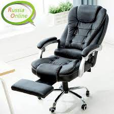 kalway reclining leather computer chair home office chair fashion leather chair massage chair boss affordable shipping bureaustoel