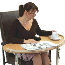 Quality of this kidney shaped table is excellent it appears to be sturdy. Kidney Shaped Over Chair Table Complete Care Shop