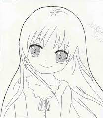 Print anime coloring pages for free and color online our anime coloring. Drawing Kawaii Anime Girl Drawings Cute