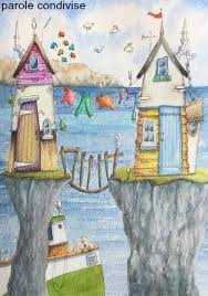 Vicini di casa e la guerra delle fontanelle senz'acqua. Avere Buoni Vicini Di Casa E Come Avere Una Casa Piu Grande Proverbio Cinese Whimsical Art Naive Art Art Drawings