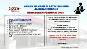 Seksyen bs 4 3.9 km. Kerja Kosong Selangor 2020 Operator Ahp Bukit Beruntung